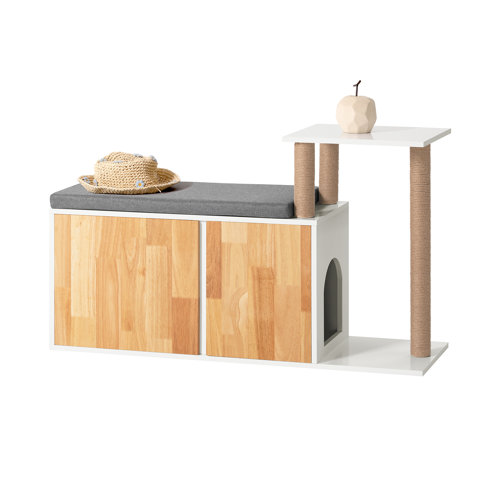 Archie & Oscar Cat House CatShoe Rack With Cat House Shoe Bench